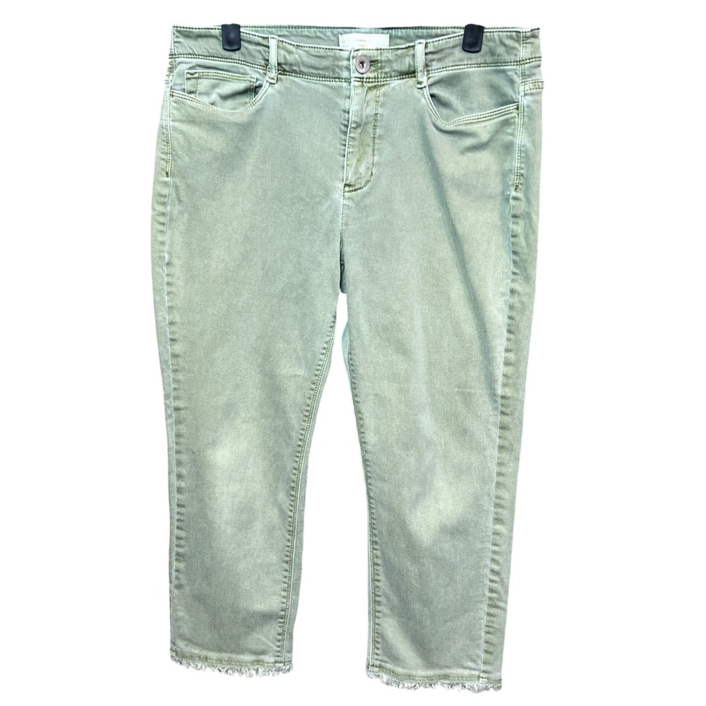 J. Jill Green Ankle & Cropped Jeans